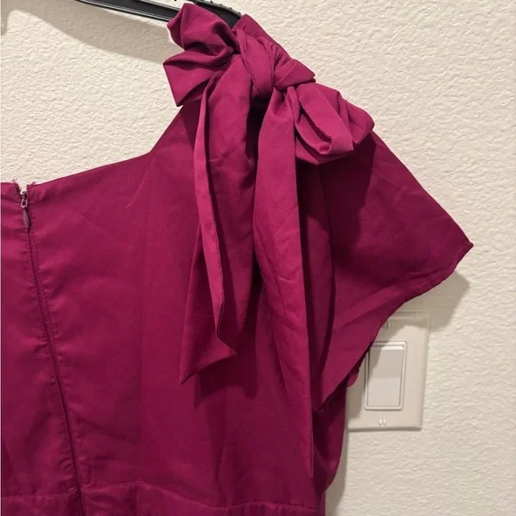 Ivy City Co Rayna Ribboned Elegant Woman’s Deep Pink Dress XXL NEW - Picture 4 of 7